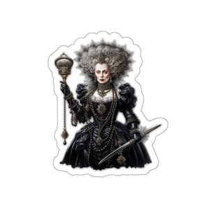 Salón de baile embrujado / REINA ELIZABETH Horror Pegatina
