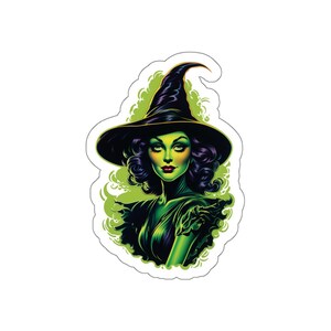 Bruja vintage / HOLLY HEWS Horror Pegatina