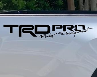 Pair Of TRD Tacoma In Raptor Lines Style Bed Side Vinyl Decals Kit - Foto 10