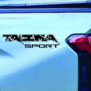 2x Toyota Tacoma Sport 2024–2025 4th Gen Decal – Custom Vinyl Sticker for Truck Bed, Window & Rocker Panel | Off-Road Pickup Graphics