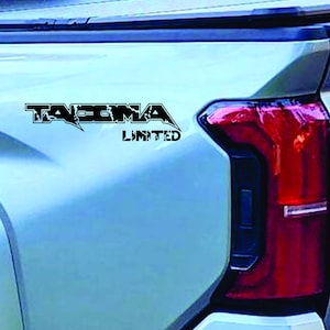 2x Toyota Tacoma Limited 2024–2025 4th Gen Decal – Custom Vinyl Sticker for Truck Bed, Window & Rocker Panel | Off-Road Pickup Graphics
