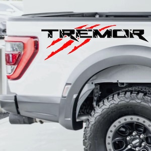 Tremor Claws Bedside Decals (2pcs) – Scratch Vinyl Stickers for Ford F150, F250, F350 & Ranger Pickup Trucks