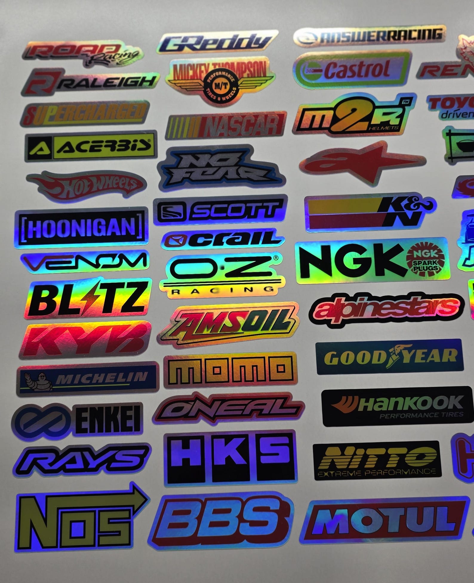 Jdm Racer Sticker JDM Holographic Racing Stickers Pack (60pcs) – Drift, Nascar ...