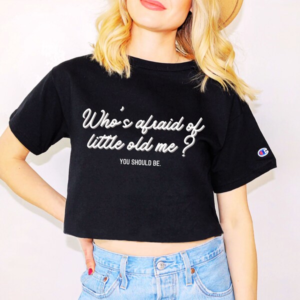 The Tortured Poets Department Crop Tee, Who's Afraid Of Little Old Me Baby Tee, TTPD Shirt, Cute Trendy Top