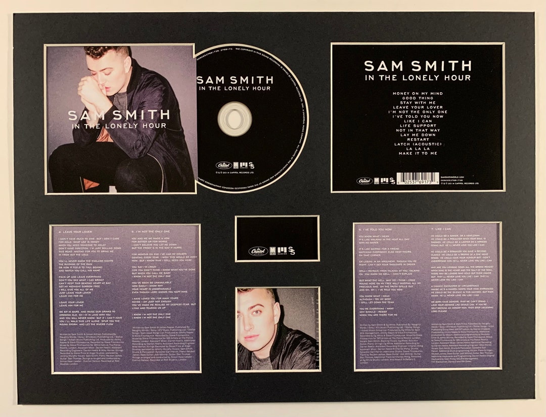 SAM SMITH - in the Lonely Hour - Album Display Deluxe - Etsy