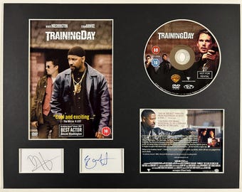 TRAINING DAY - Denzel Washington - Ethan Hawke - DVD Movie Display