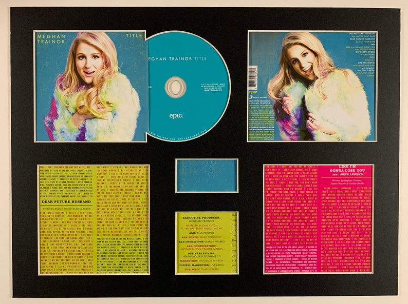 MEGHAN TRAINOR Title Album Display Deluxe Etsy