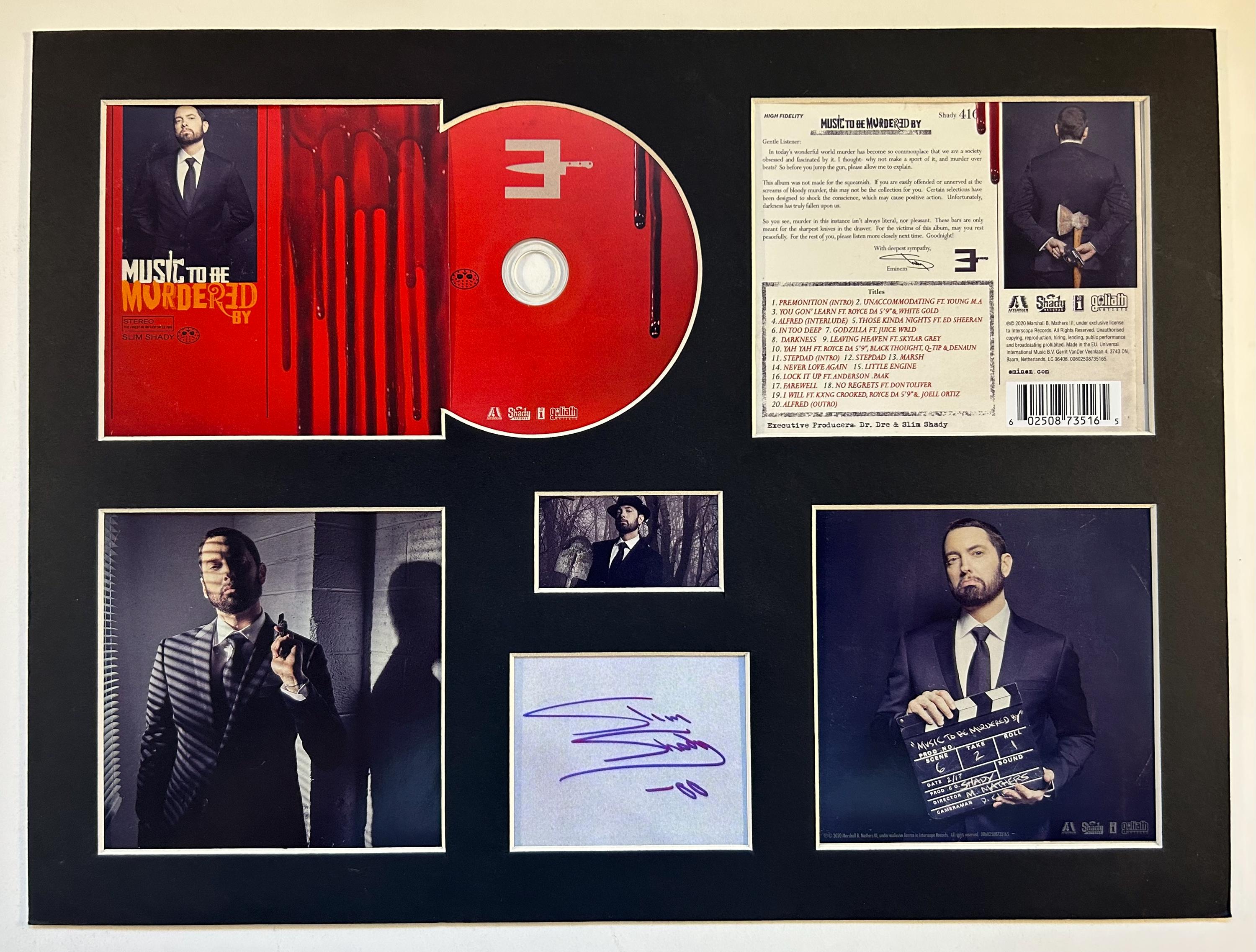 エミネム　直筆サインPhoto Eminem ~ Signed Autographed Original Drawing from 2000 