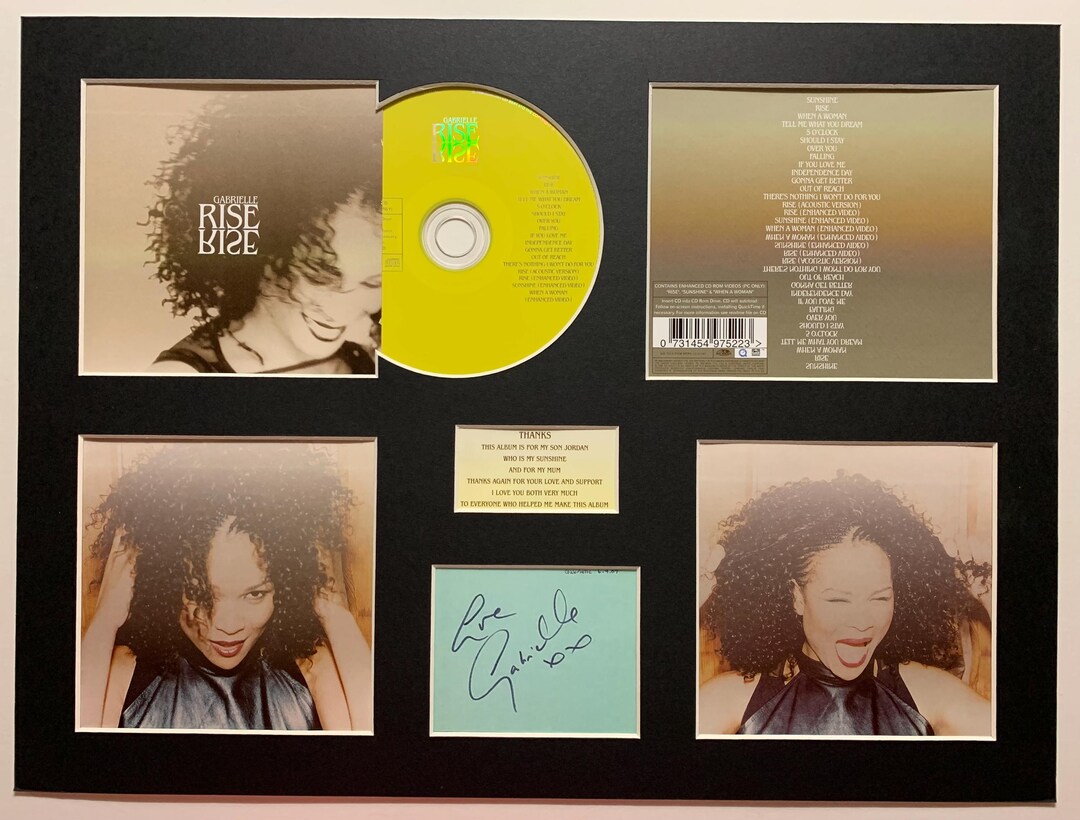 GABRIELLE - Rise - Album Display Deluxe - Etsy