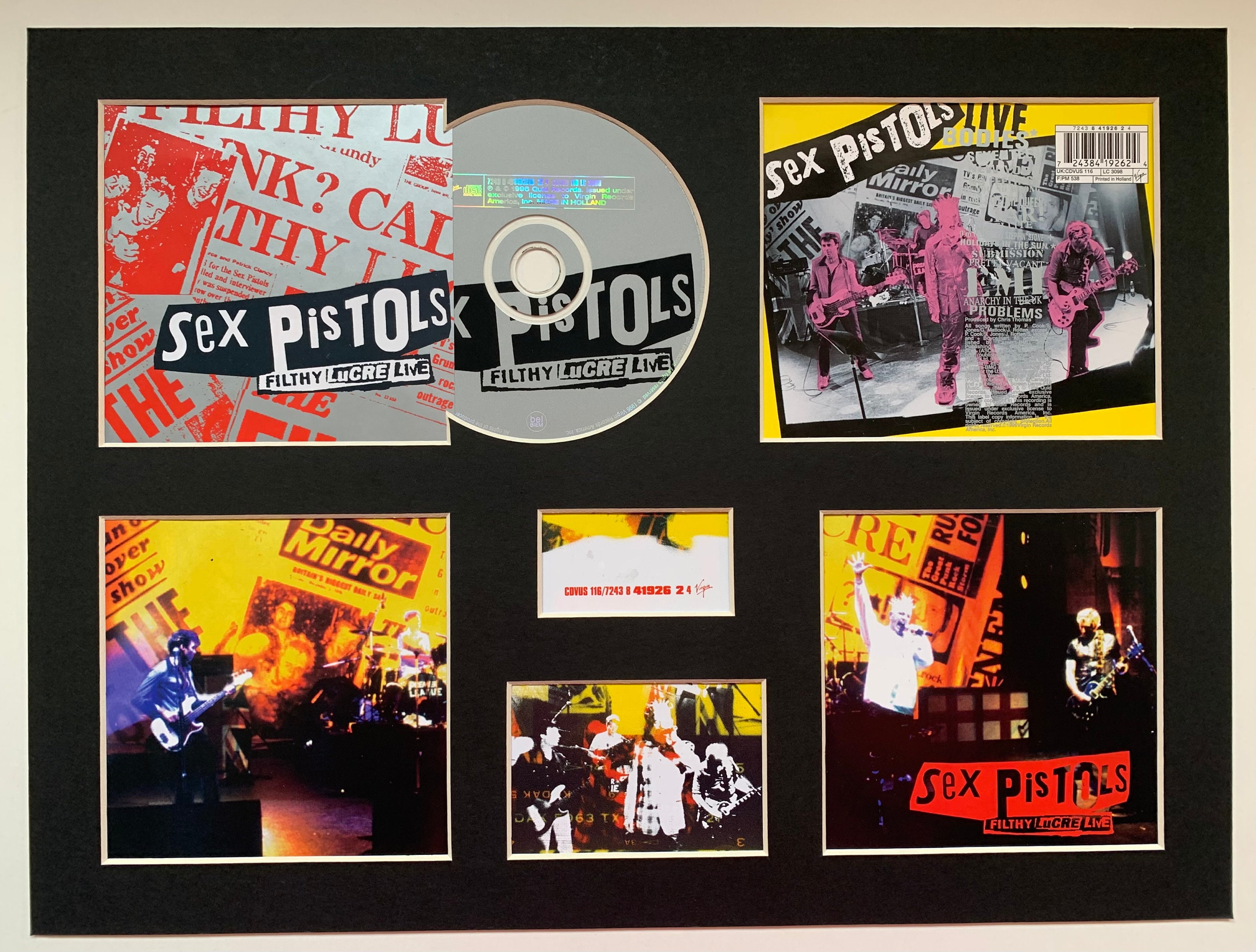 SEX PISTOLS - Filthy Lucre Live - Album Display Deluxe - Etsy