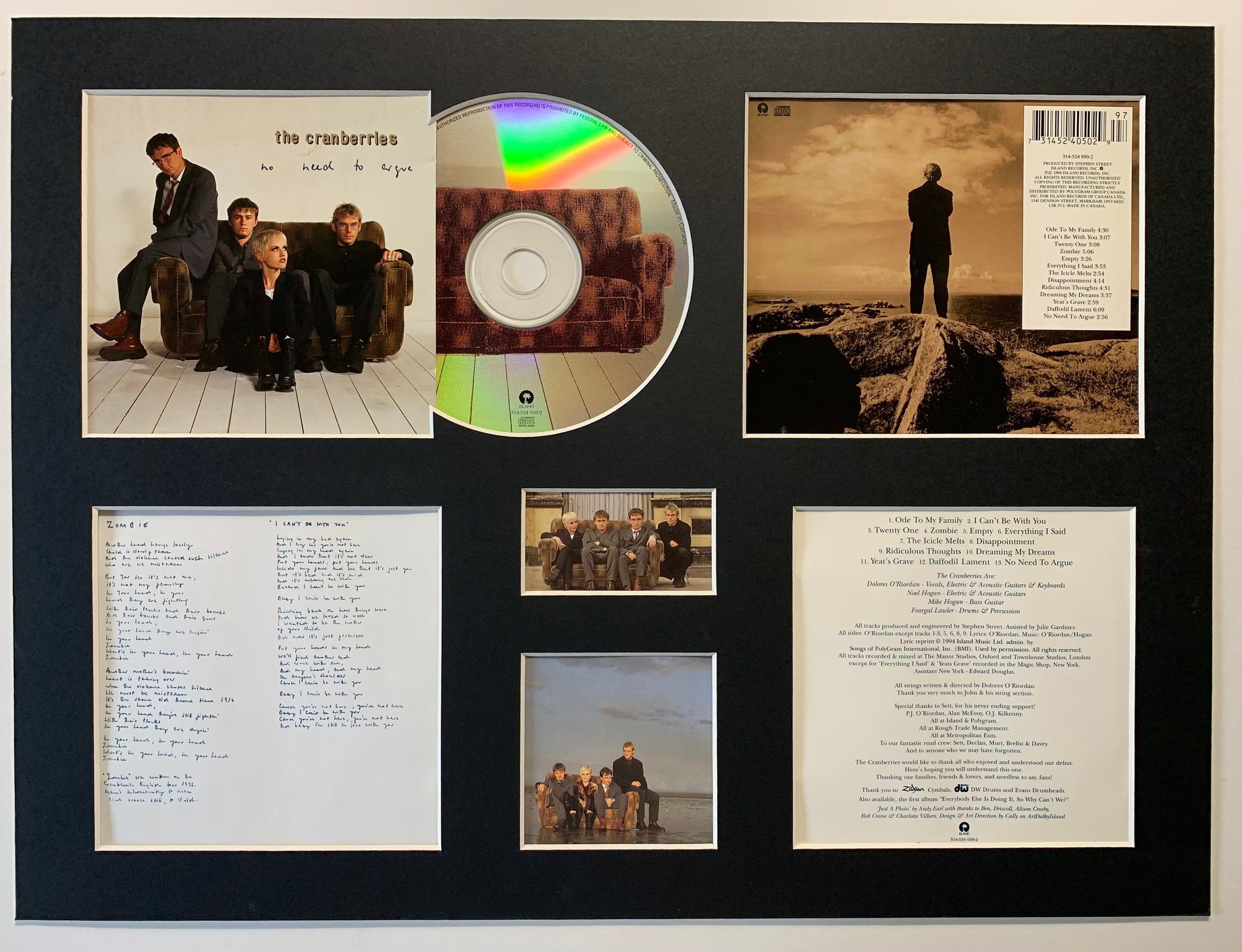 THE CRANBERRIES - No Need to Argue - Album Display Deluxe - Etsy