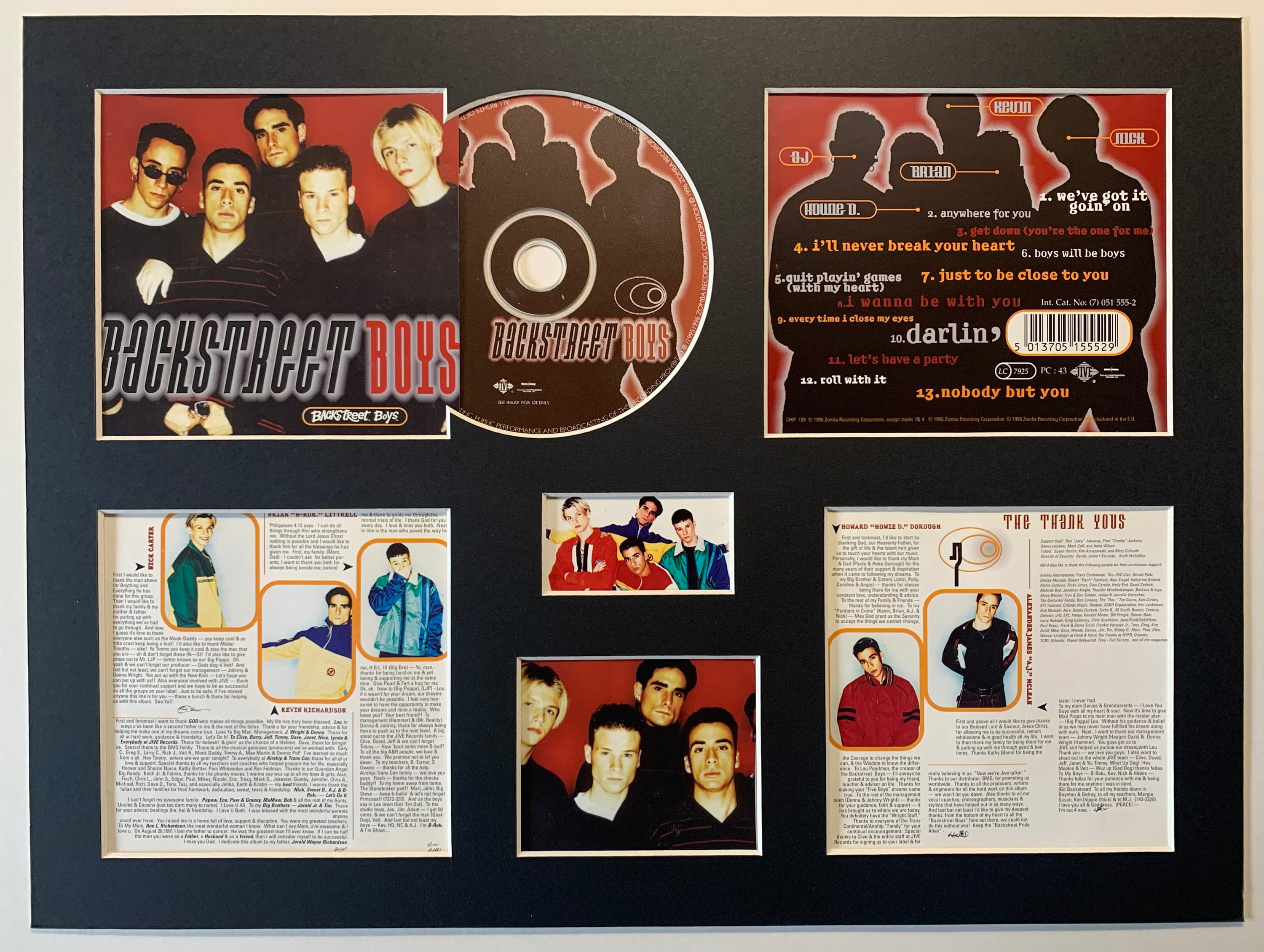 BACKSTREET BOYS - Backstreet Boys - Album Display Deluxe - Etsy