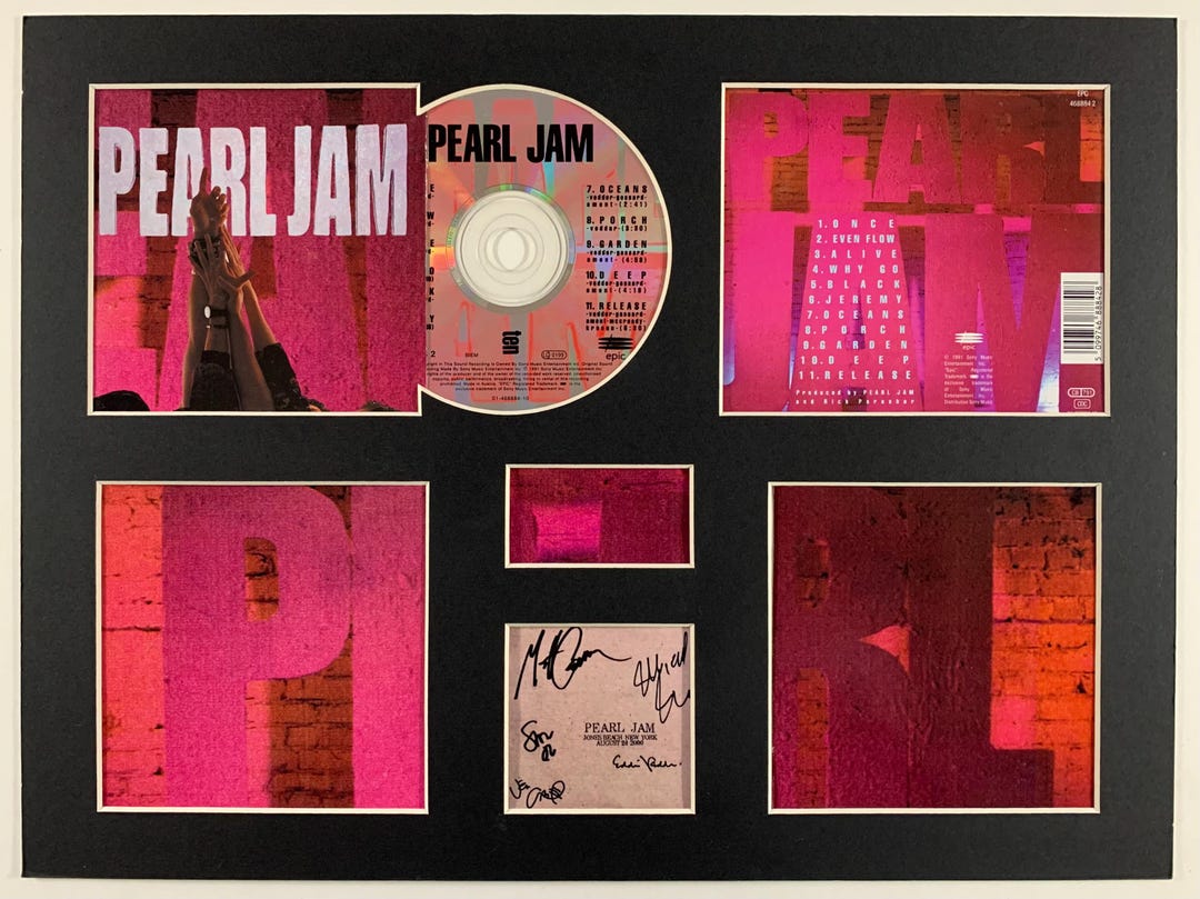 PEARL JAM - Ten - Album Display Deluxe - Etsy UK