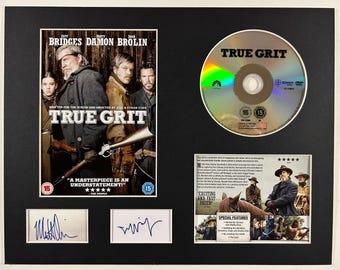 TRUE GRIT - Matt Damon - Jeff Bridges - DVD Movie Display