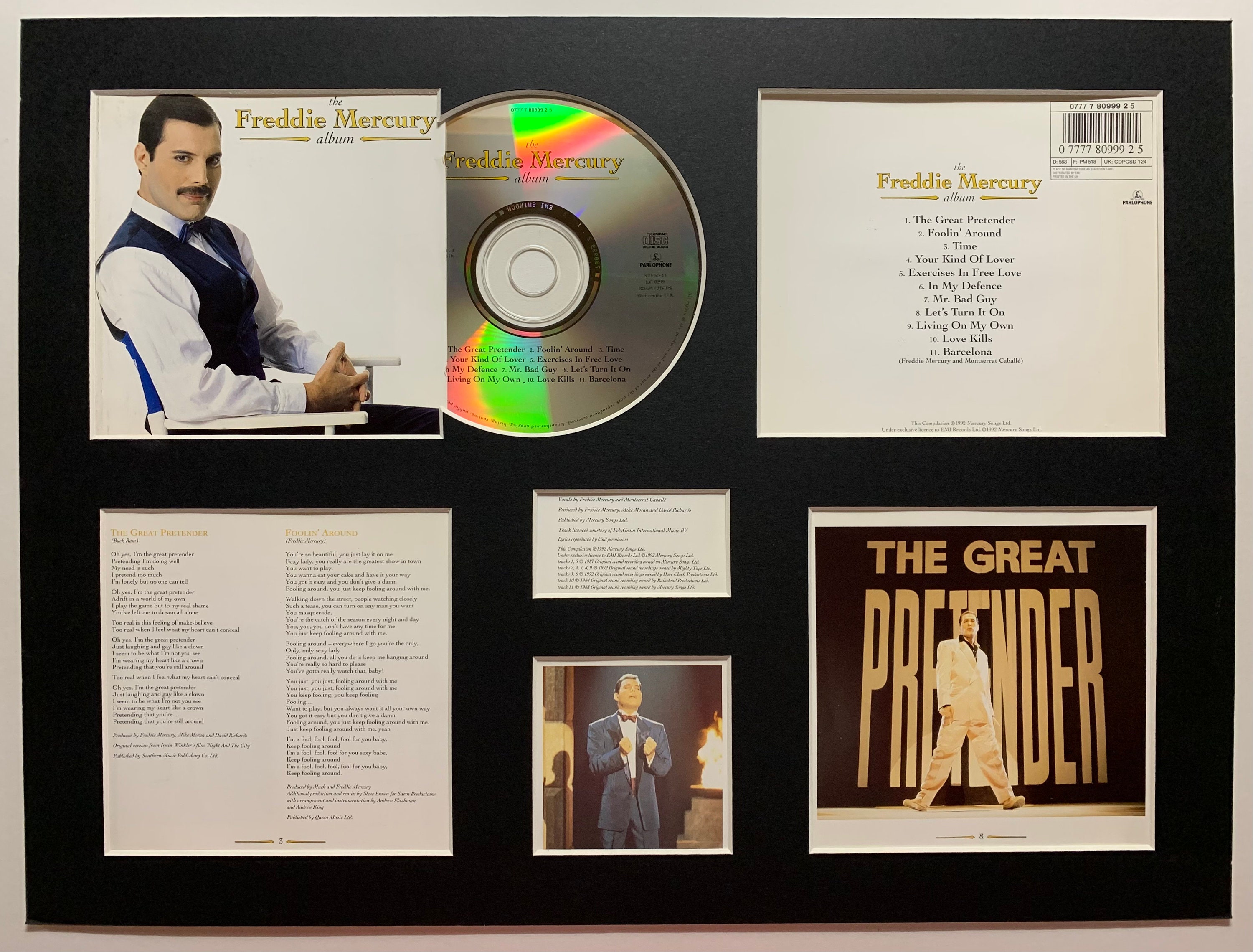 FREDDIE MERCURY - the Freddie Mercury Album - Album Display Deluxe