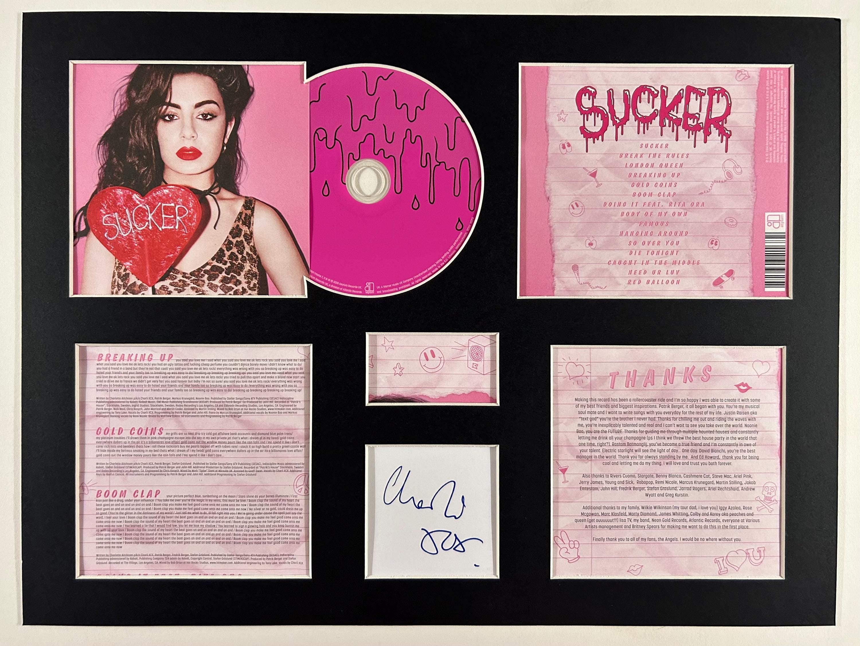 CHARLIE XCX - Sucker - Album Display Deluxe - Etsy, image size:3000x2253