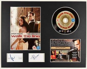 WALK The LINE - Joaquin Phoenix - Reese Witherspoon - DVD Movie Display