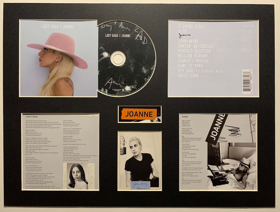 LADY GAGA Joanne Album Display Deluxe Etsy