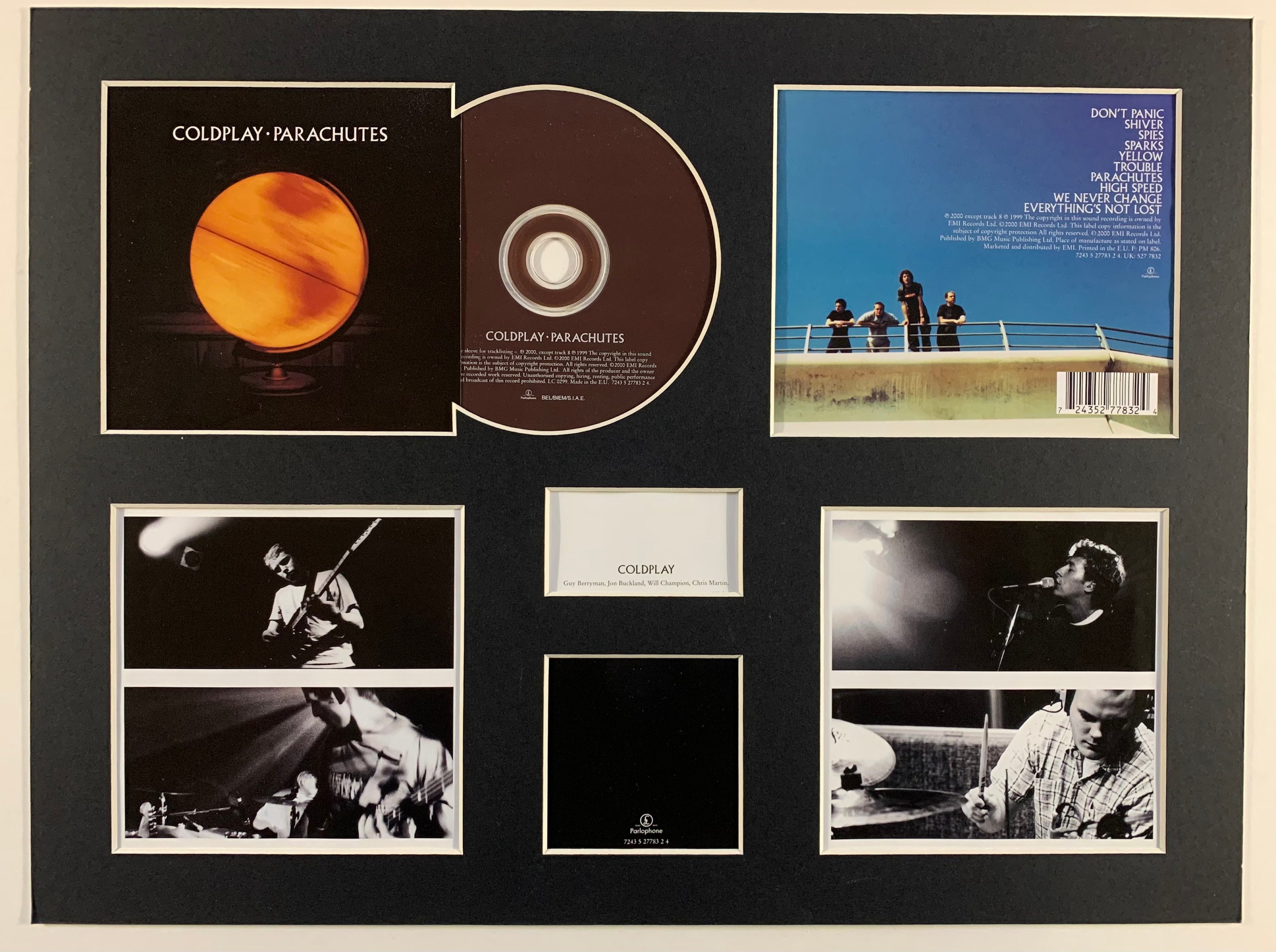 COLDPLAY - Parachutes - Album Display Deluxe - Etsy