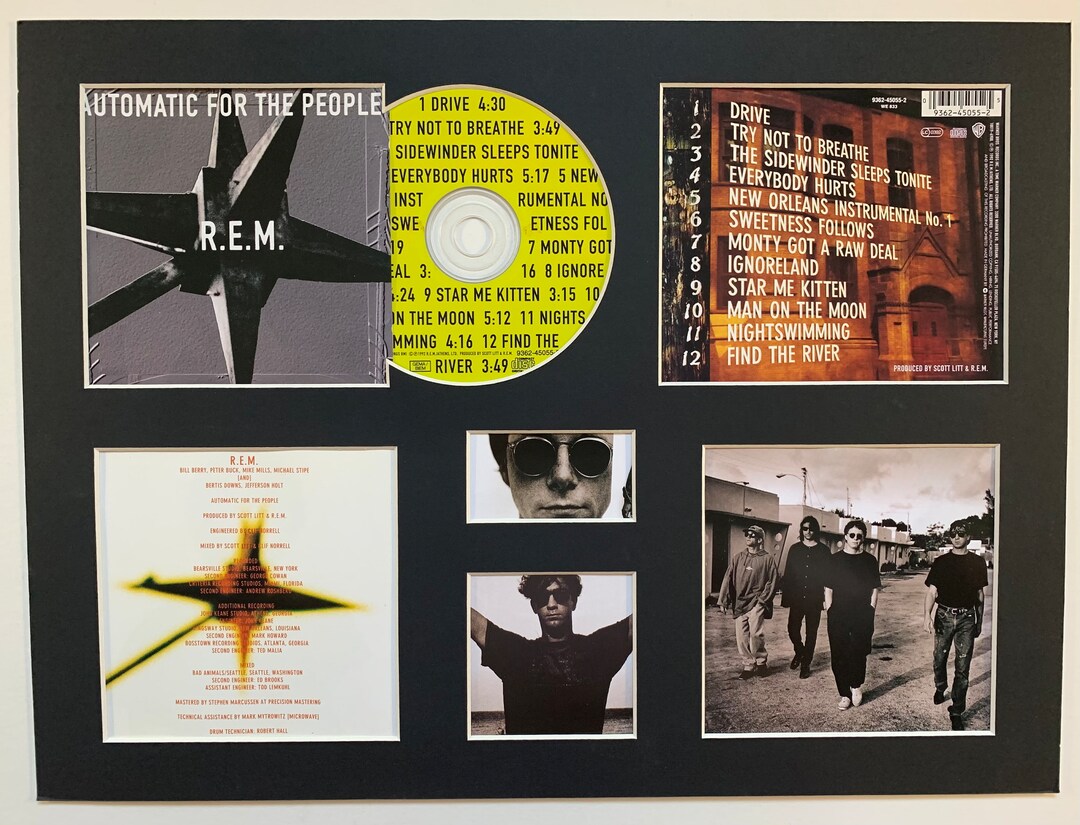 R.E.M - Automatic for the People - Album Display Deluxe - Etsy