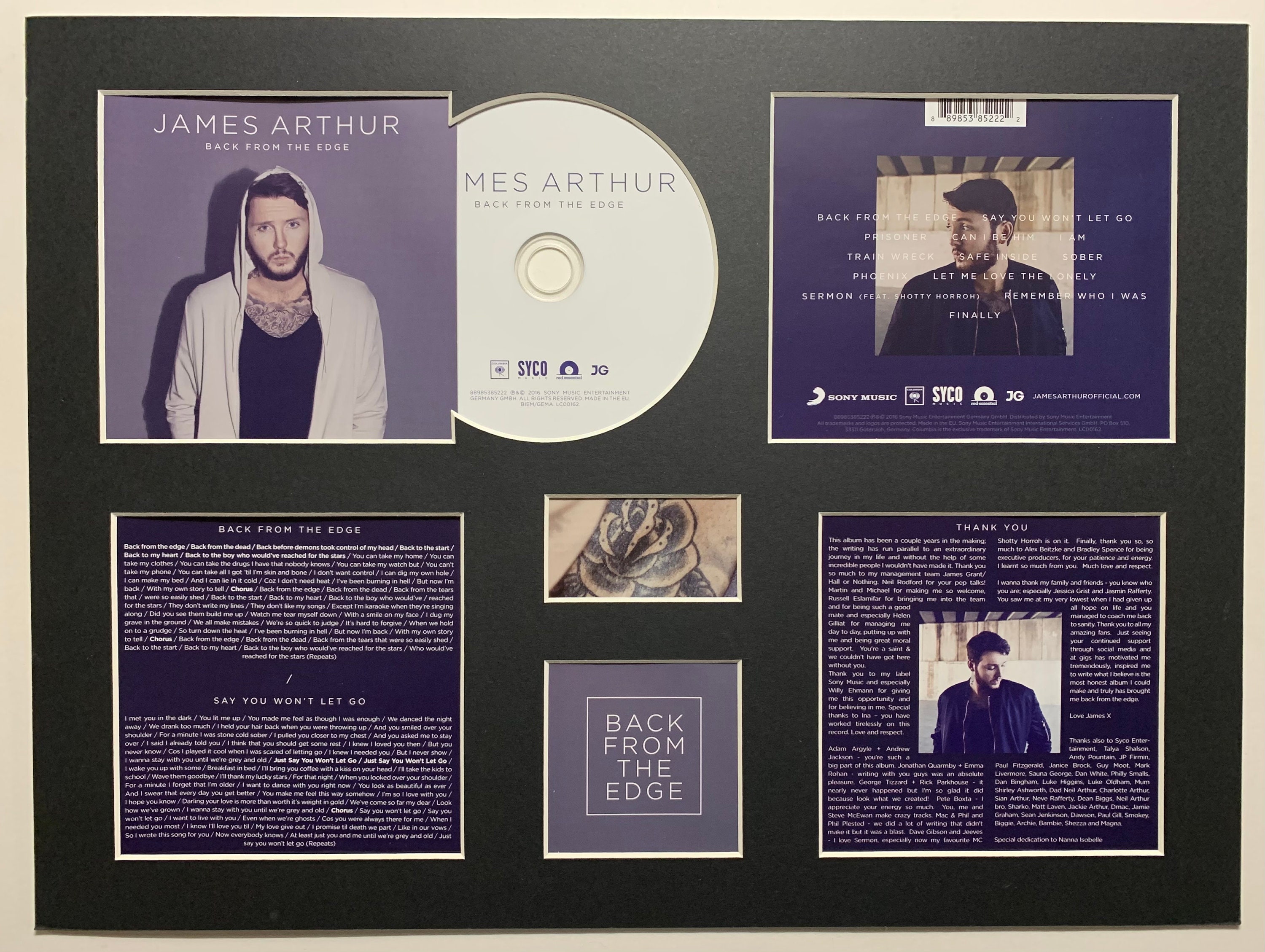 JAMES ARTHUR Back From The Edge Album Display Deluxe Etsy james-arthur-back-from-the-edge-album-display-deluxe-etsy