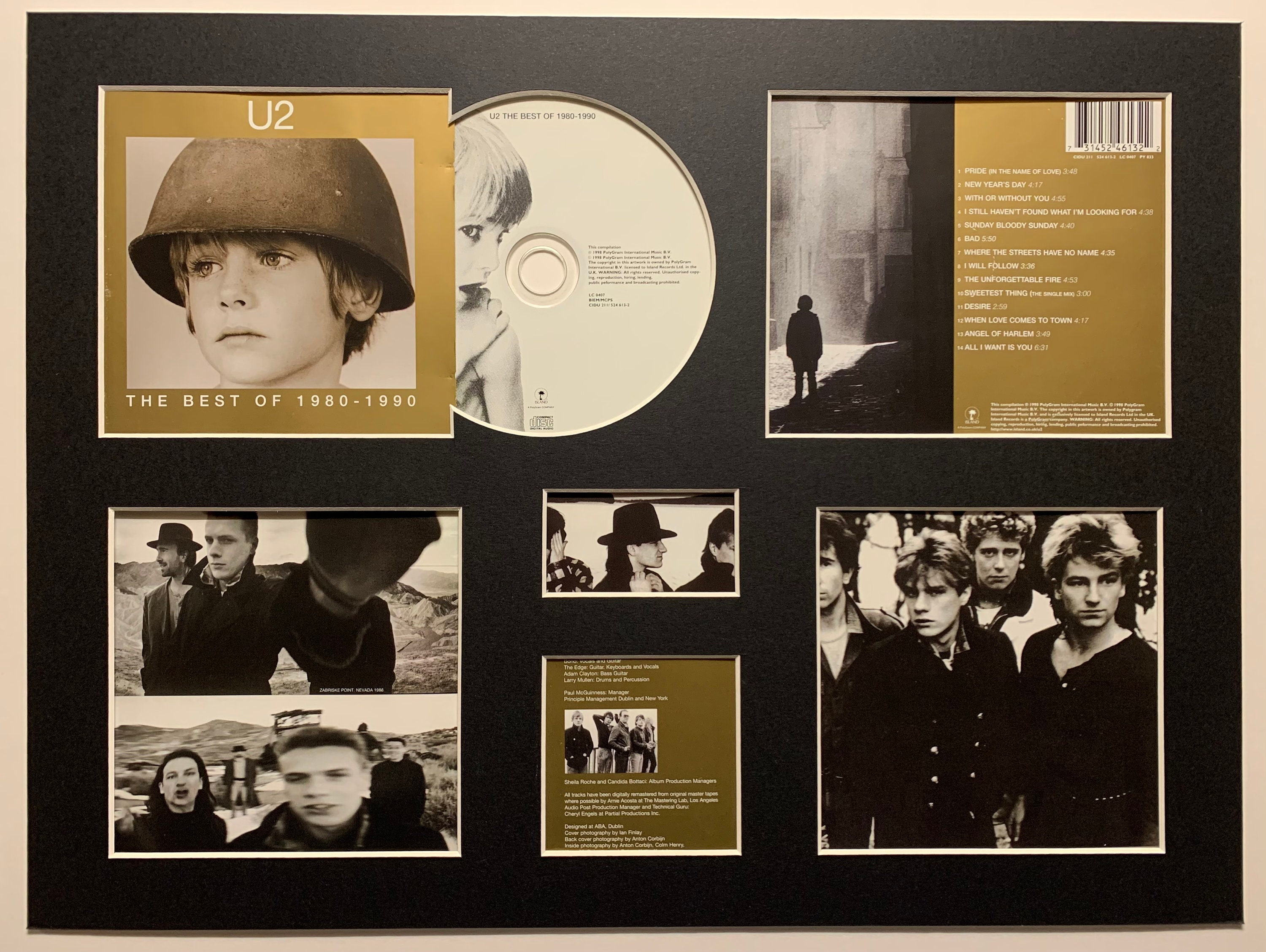 U2 - the Best of 1980-1990 - Album Display Deluxe - Etsy