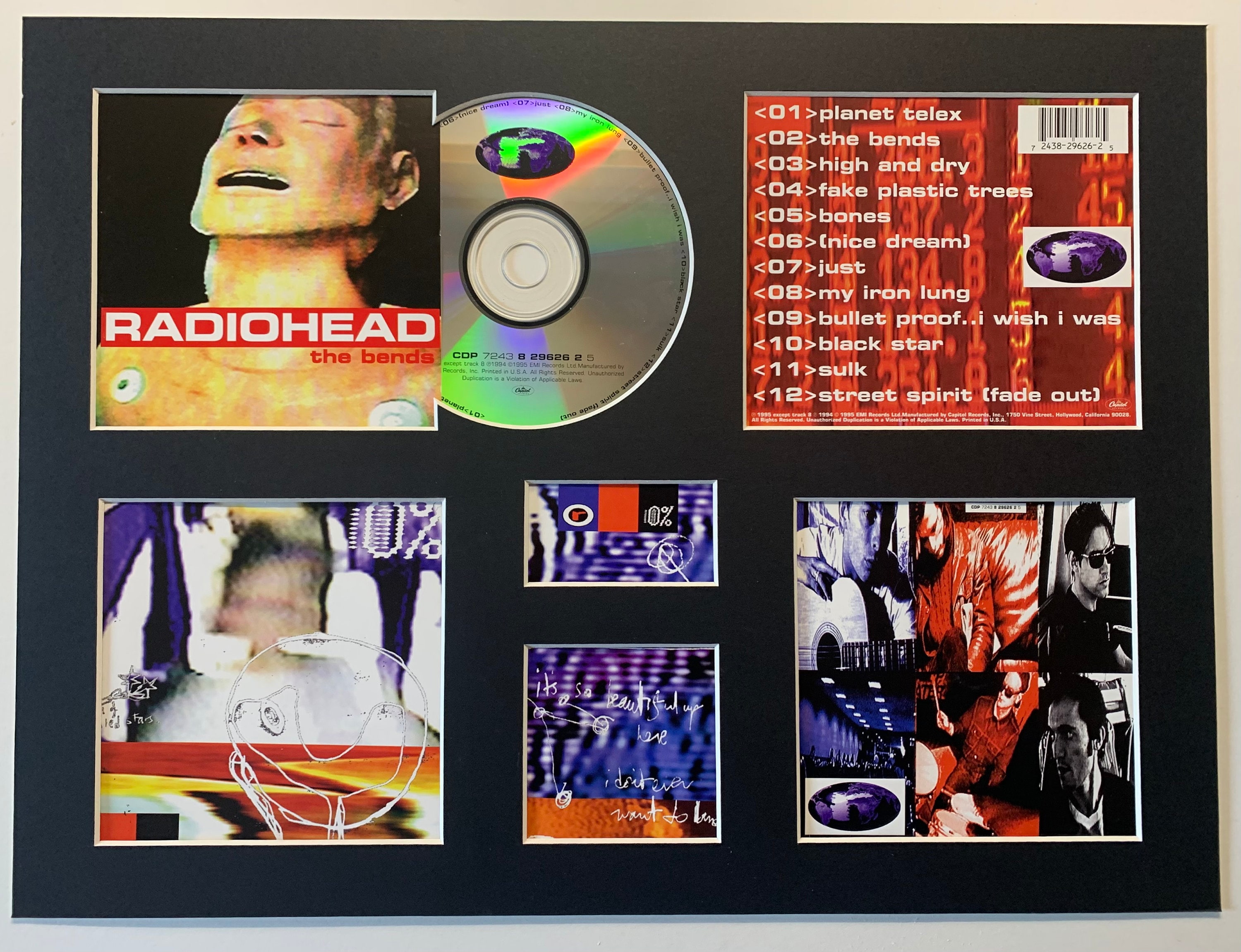 RADIOHEAD - the Bends - Album Display Deluxe - Etsy