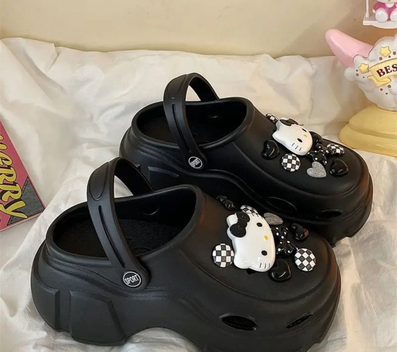 Y2K Platform Clog Slippers, Hello Kitty Style - Etsy Australia