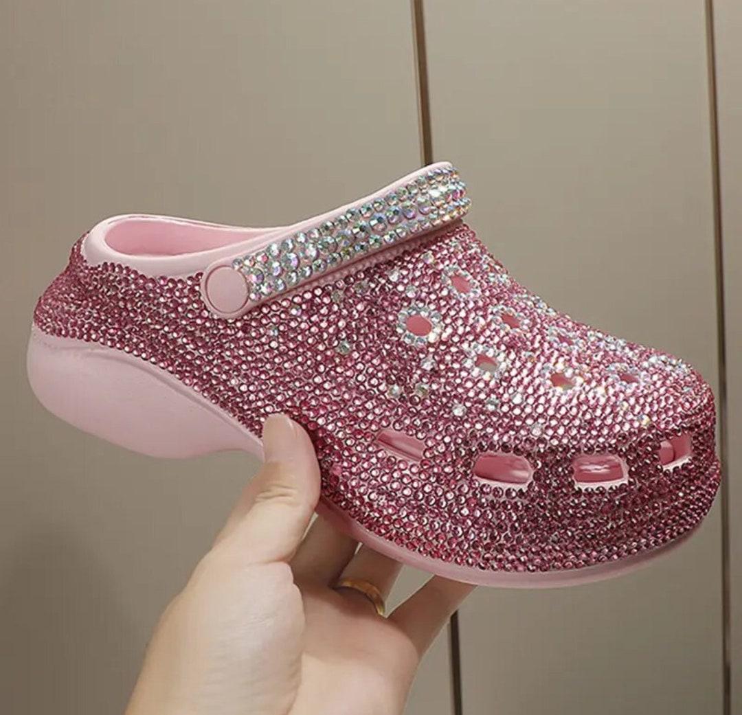 Bedazzled Rhinestone Crocs Etsy
