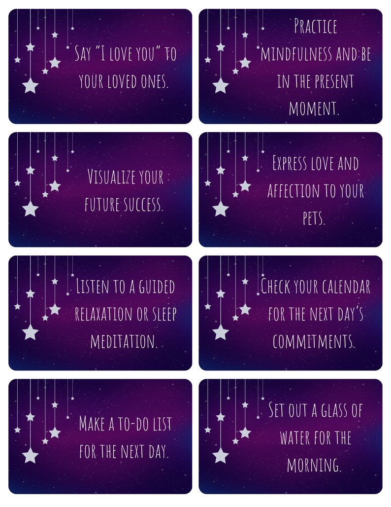 Printable Nighttime Routine Cards | Bedtime Routine Cards | Nightly ...