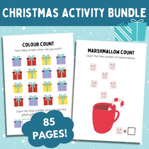 Christmas Activity Bundle, Kids Christmas Activities, Christmas Printable, Christmas Games, Christmas Party Entertainment, Christmas Fun