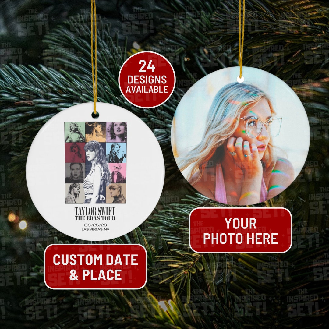 Taylor Swift Ornament Custom Eras Tour Photo Ornament Taylor Etsy