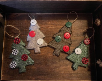 Tree ornaments, set of 4