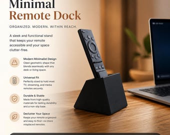 Porta telecomando – Organizzatore per telecomandi TV – Contenitore da scrivania – Accessorio per tavolino da caffè – Decorazione per soggiorno