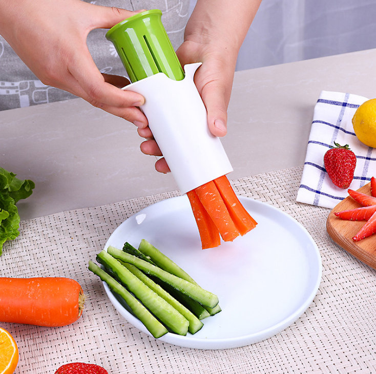 1pc Salad Cutter Chopping Bowl Fruit Vegetable Slicer Divider Quick Slicer  Chunk Tool