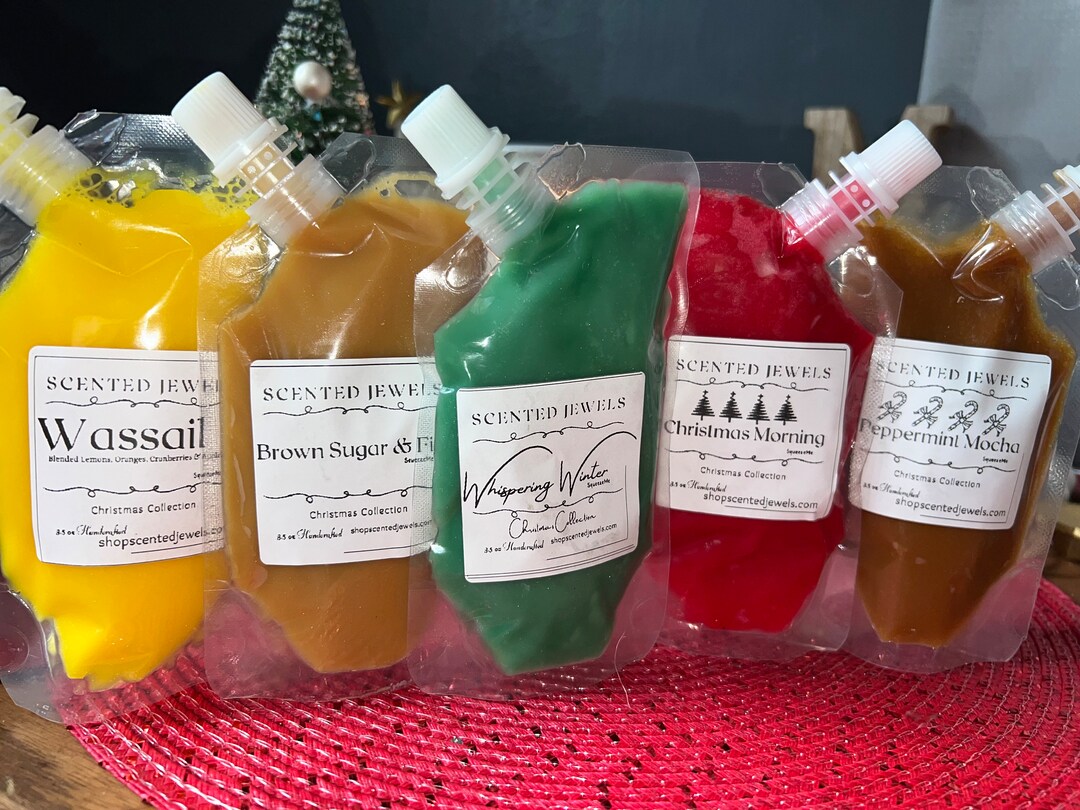 Christmas Collection Squeezable Wax Melts by Scented Jewels Etsy