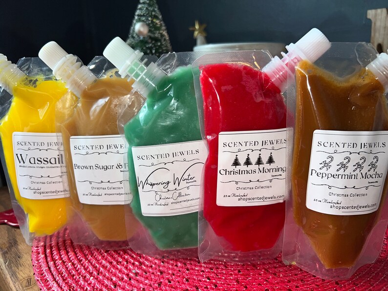 Christmas Collection Squeezable Wax Melts by Scented Jewels Etsy