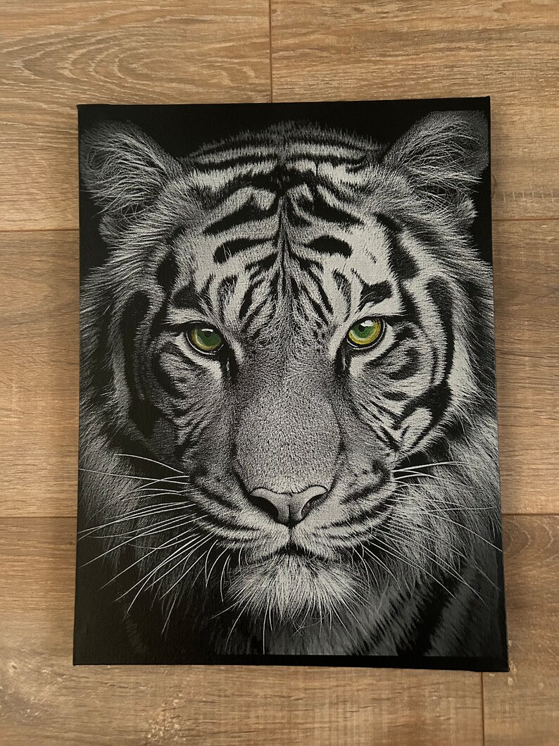 Laser Engraved Canvas Etsy