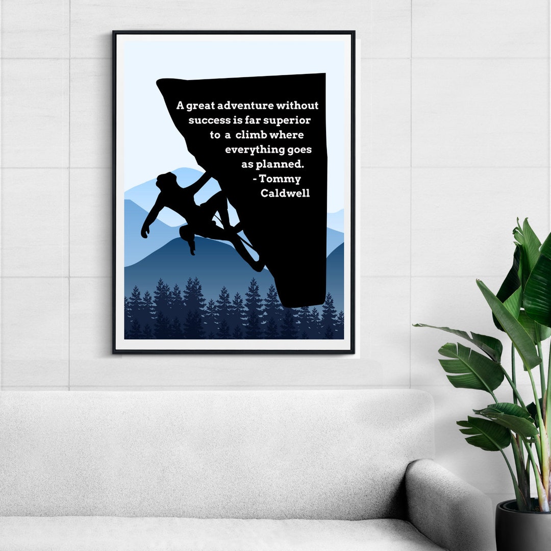 Tommy Caldwell Poster, Rock Climbing Photo, Rock Climbing Poster