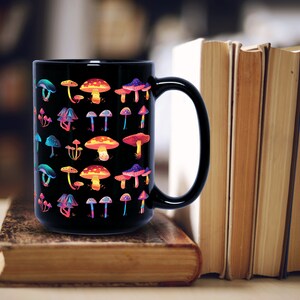Mushroom Mug, Mushroom Coffee Mug, Mushroom Lover Gift, Psychedelic Mushroom, Nature Lover Gift, Mushroom Cup, Gift For Her, Gift For Him