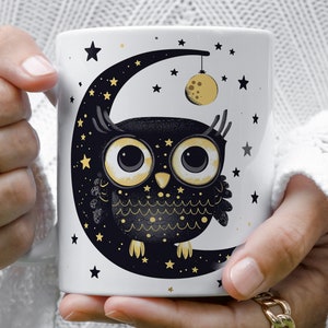 Owl Coffee Mug, Vintage Owl Mug, Owl Lover Gift, Owl Gifts, Owl Cup, Ceramic Owl Mug, Gift For Her, Birthday Gift, Cute Owl Mug, Cute Mug