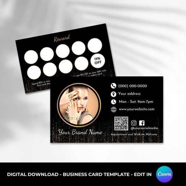 Gold Business Card - Etsy