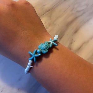 seed bead clay bead charm bracelet