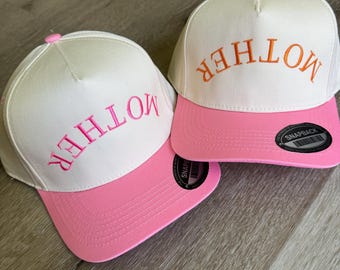 Embroidered "Mother" Trucker Hat: Trendy Mama Gift