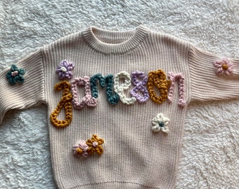 Flower Design Add On / Add On For Custom Sweater / Baby Sweater Design Add On