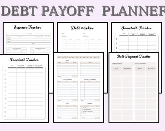 Debt Payment Tracker Printable, Debt Payoff Log,Debt Repayment Plan,DEBT TRACKER, Debt Snowball, Debt Payoff Tracker Printable,Debt Payments