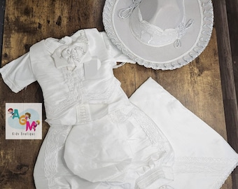 Beautiful boy charro suit.  ,  candle and vest. Charro outfit, Mariachi suit, Baptism Charro suit. Mariachi suit  for baptism