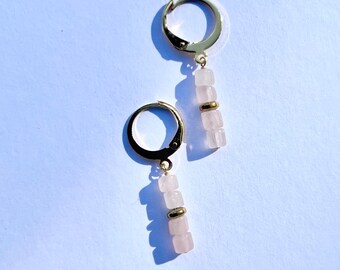 Hypoallergenic Gemstone Earrings, Stainless Steel, Chakra Healing Crystals