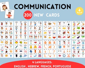 200+ AAC Communication Cards Visual Support Printable
