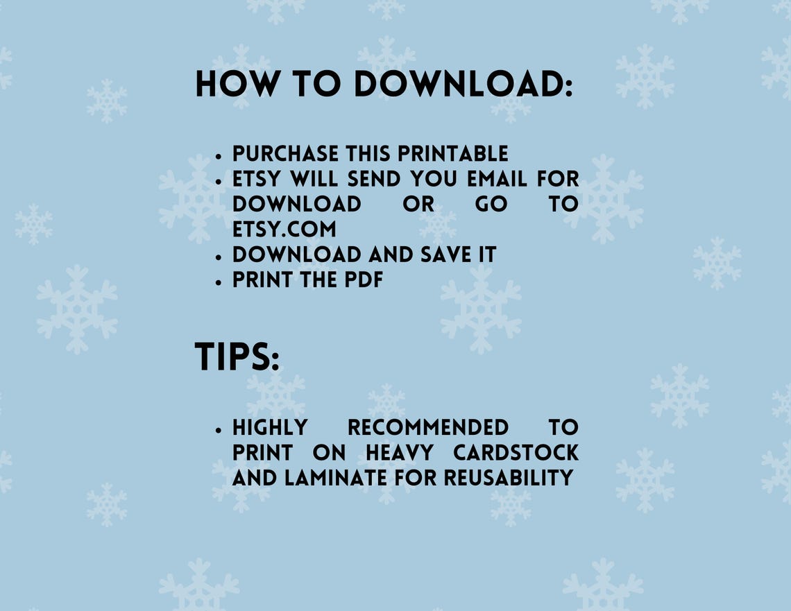 Snow Unit Study Printable Homeschool Activities PDF - Etsy Canada